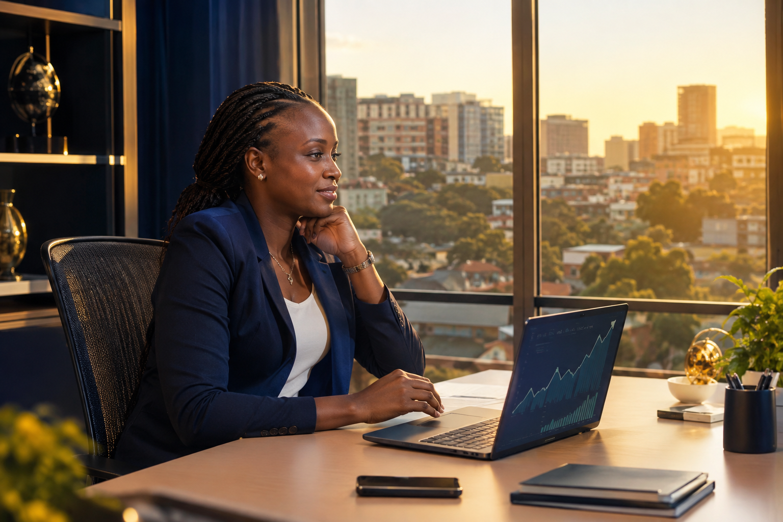 GoldStar Insurance office team reviewing 2020 financial performance